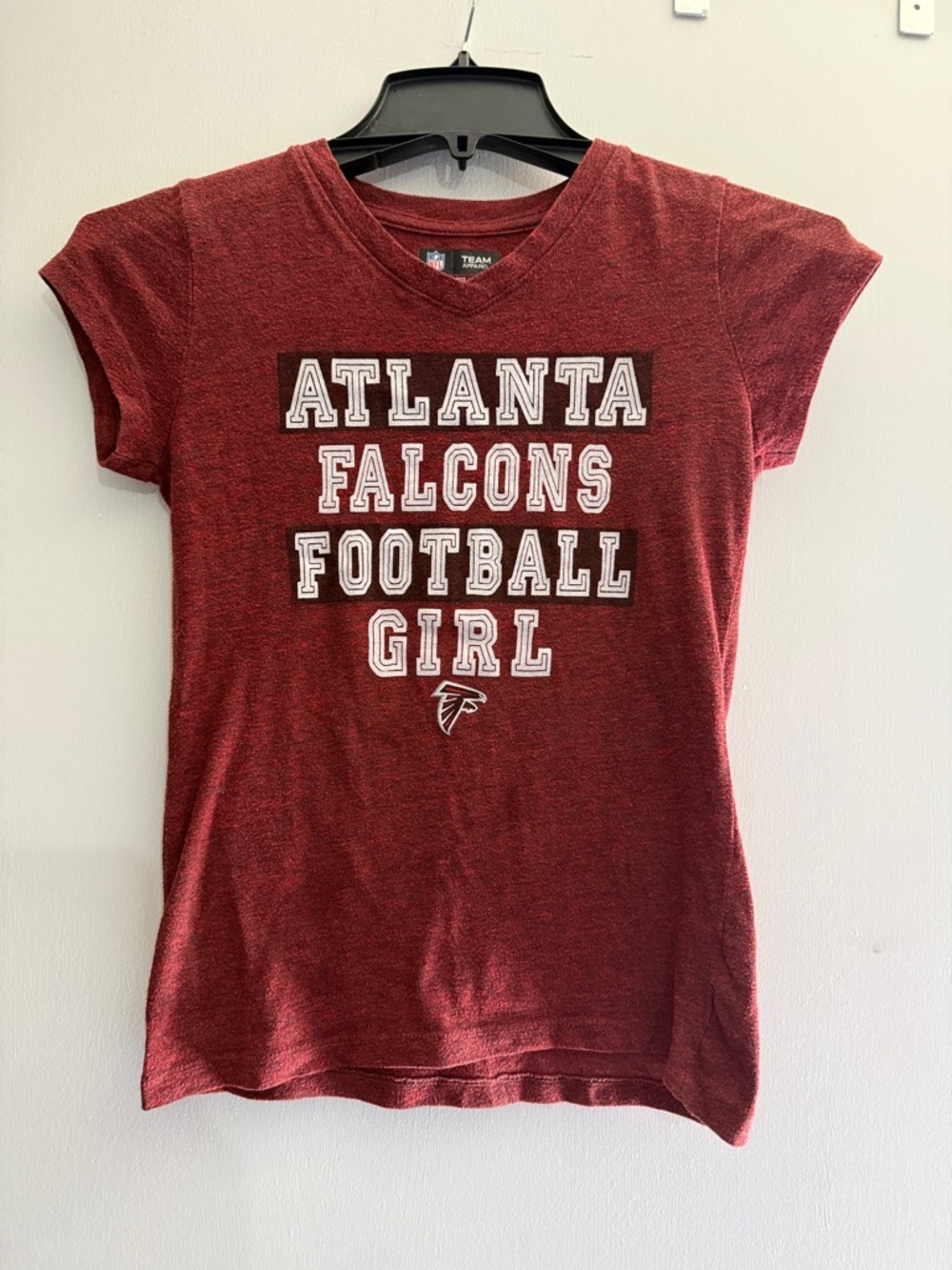 NFL Atlanta Falcons Girls' Maroon Graphic Tee